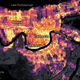 False-color annotated map, showing New Orleans on August 9, 2021.